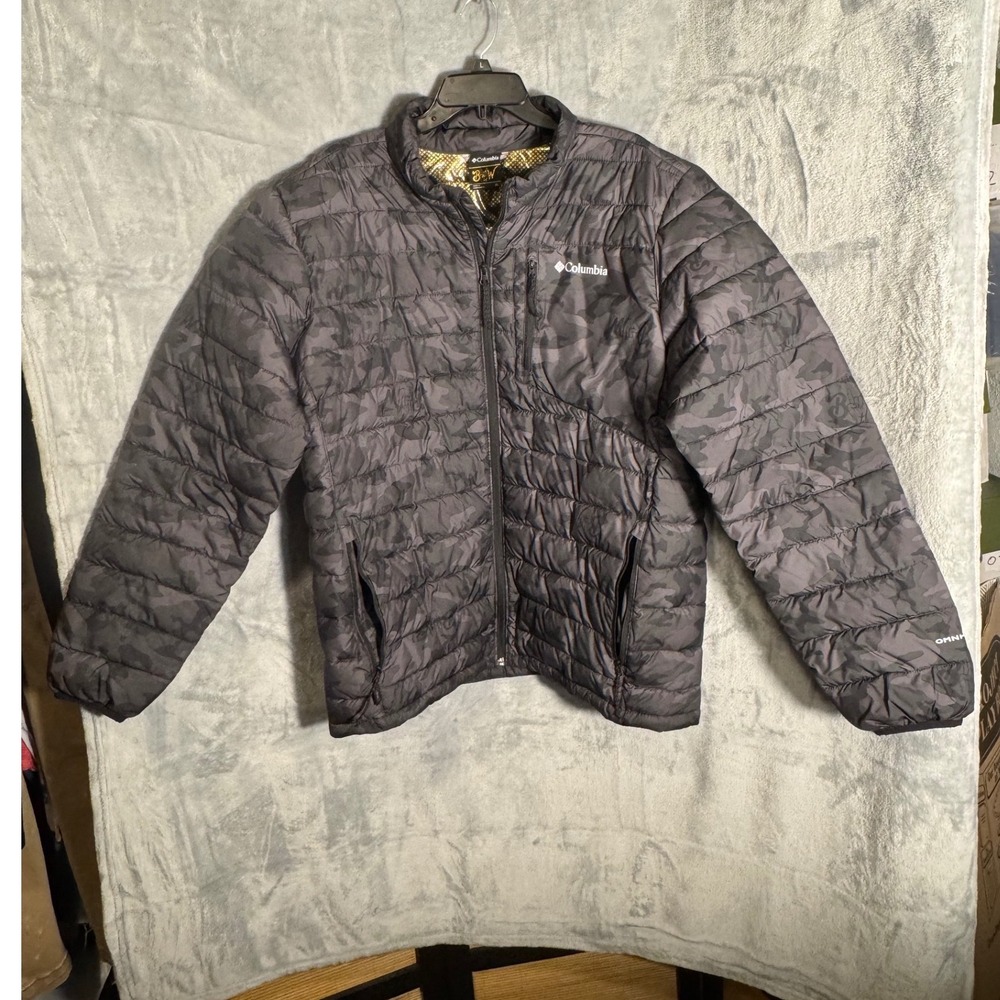 Columbia X Bubba Wallace Omni-Heat Infinity Camo Puffer coat Mens XL
